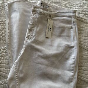 NWT Vineyard Vines High Rise Skinny Ankle White Jeans